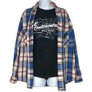 Northeast Outfitters Blue & Red Button Up …